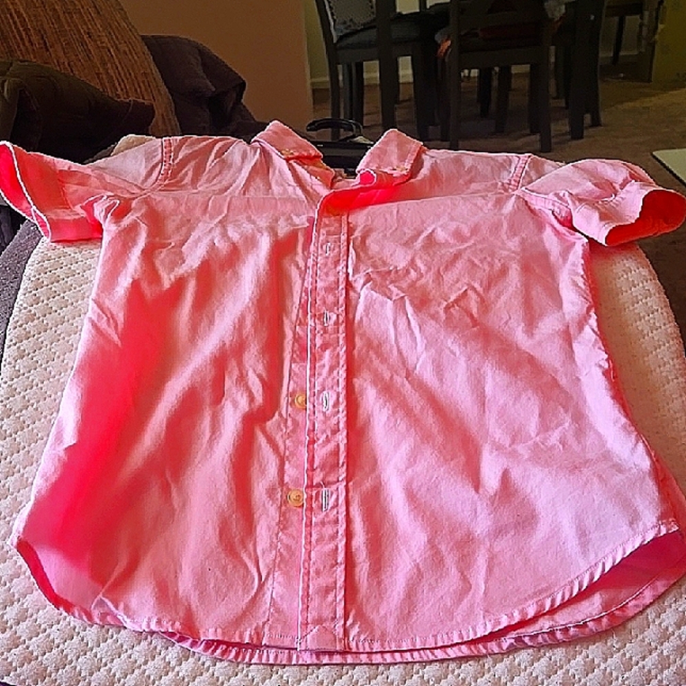 Polo by Ralph Lauren Pink Button Down Shirt Short Sleeve